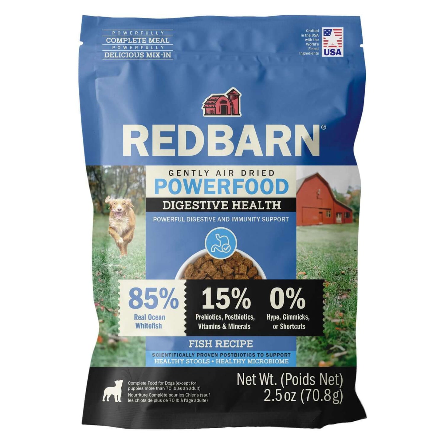 Cover Image of the Redbarn Air Dried Powerfood Digestive Health Fish Recipe - 2.5oz bag