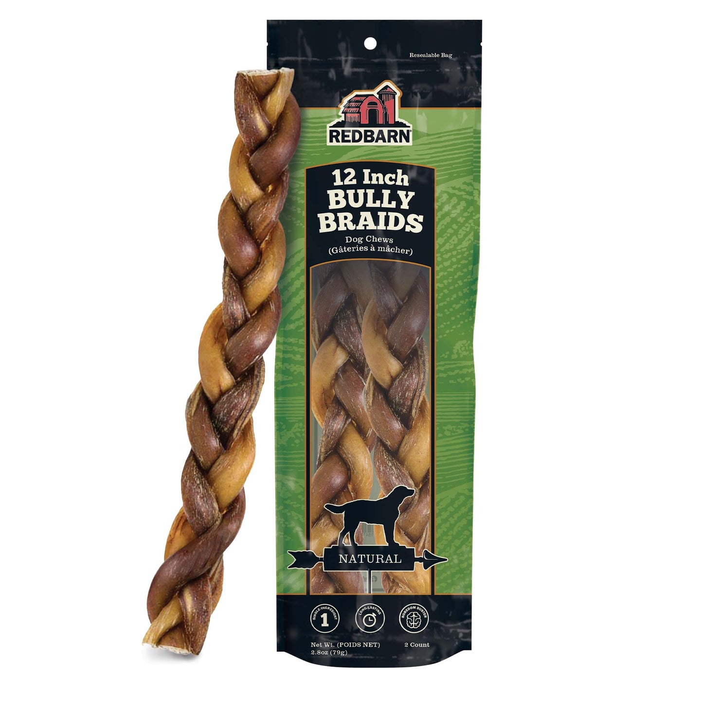 Braided Bully Stick
