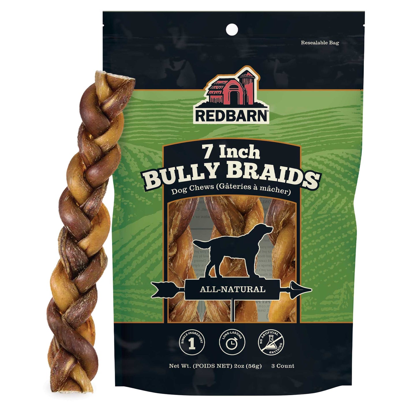 Braided Bully Stick