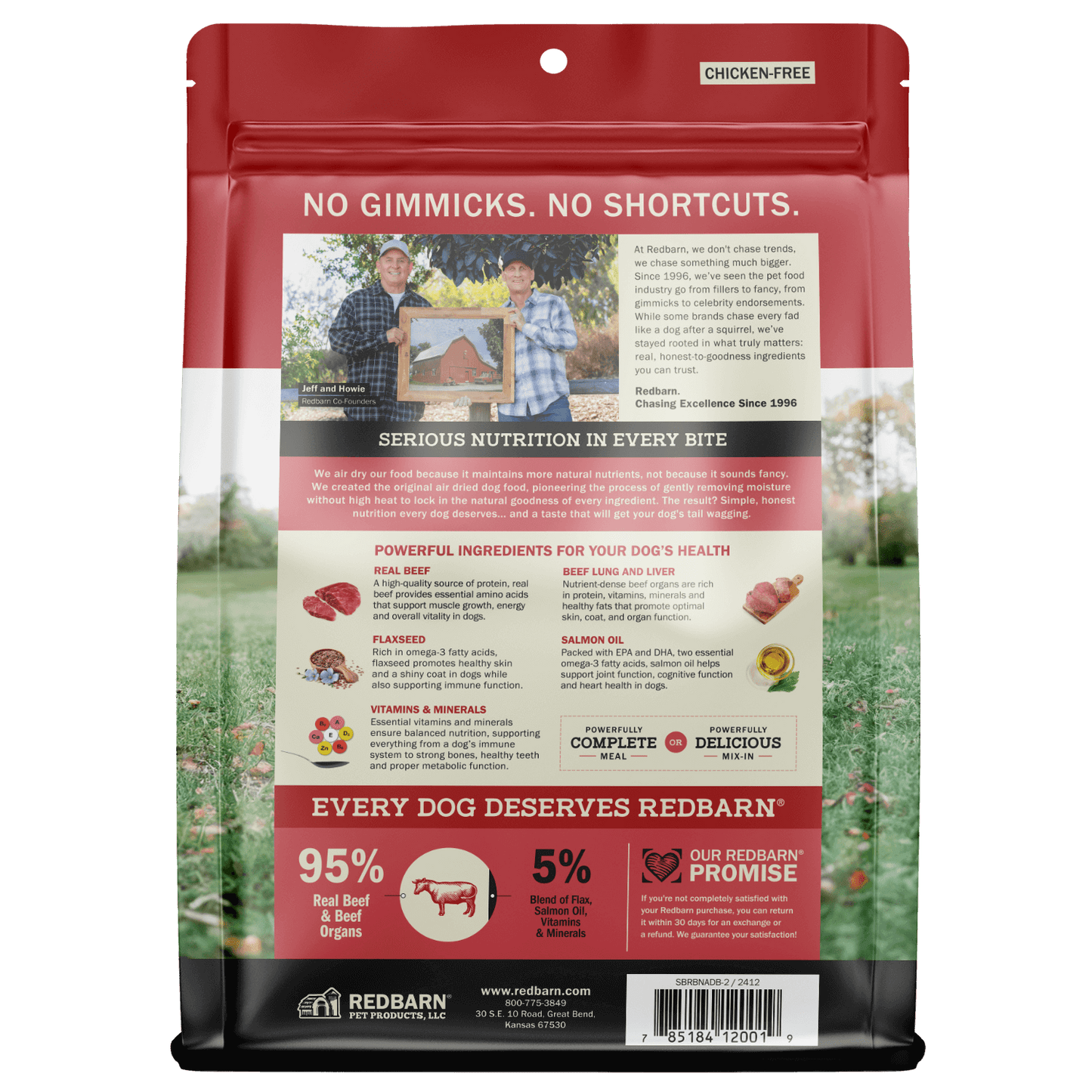 Air Dried Powerfood High Protein Beef Recipe - Back Cover