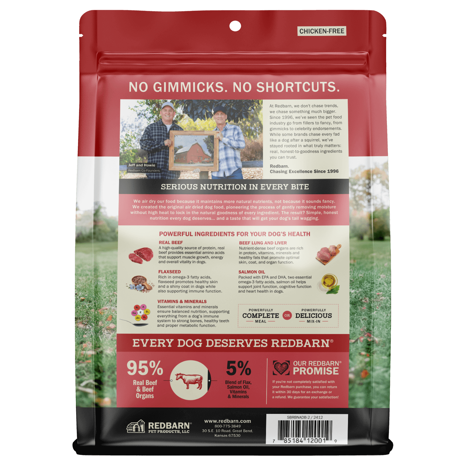 Air Dried Powerfood High Protein Beef Recipe - Back Cover
