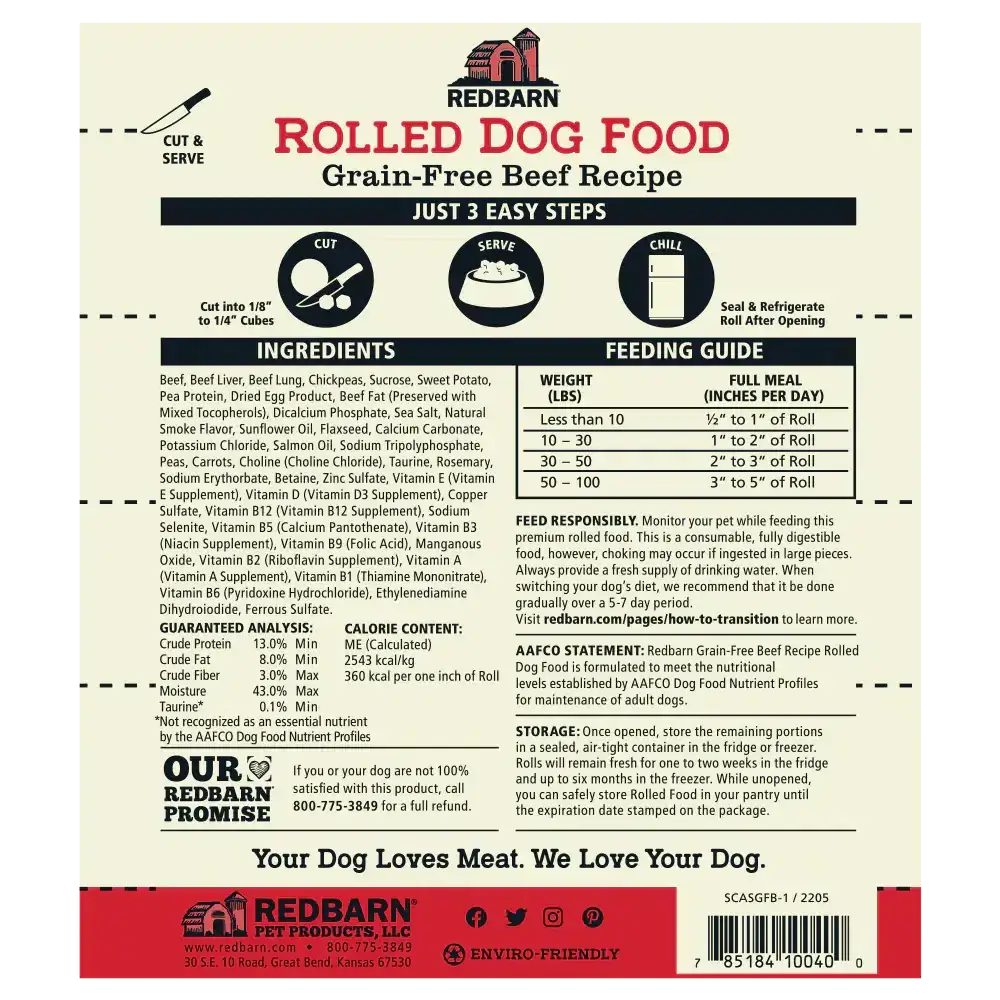 Grain-Free Rolled Food Variety Pack - (Beef and Chicken) - 3lb Each