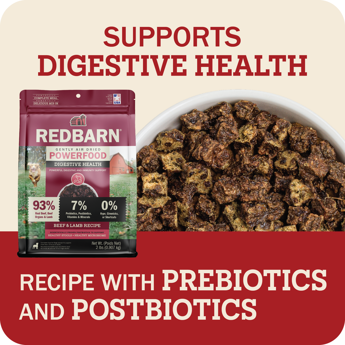 Air Dried Powerfood Digestive Health Beef & Lamb Recipe