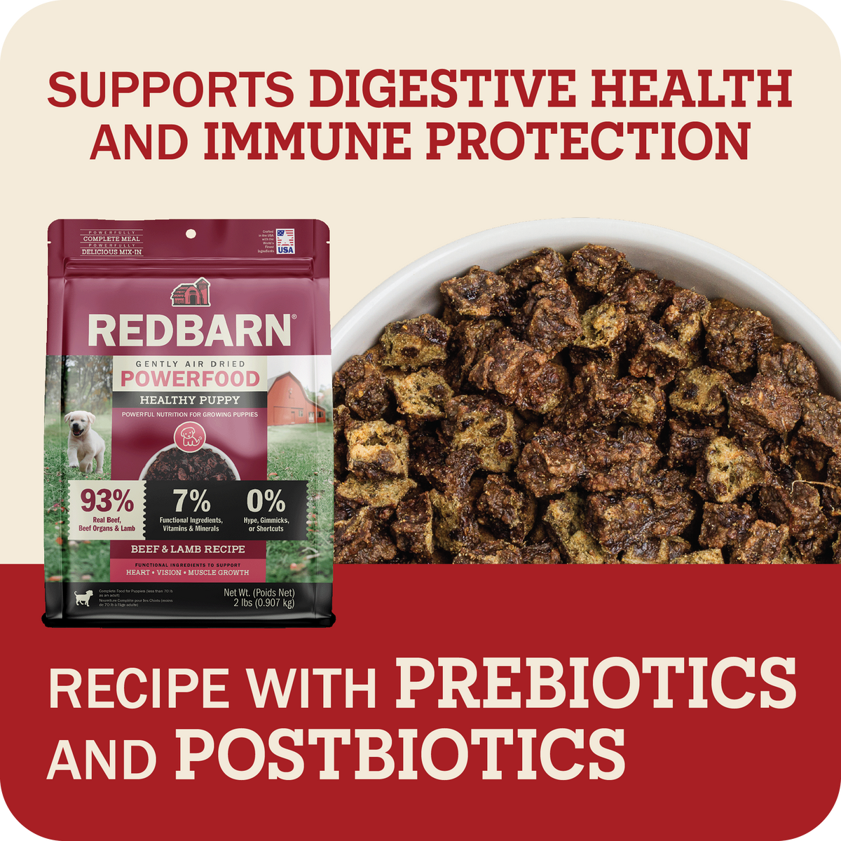 Air Dried Powerfood Healthy Puppy Beef & Lamb Recipe