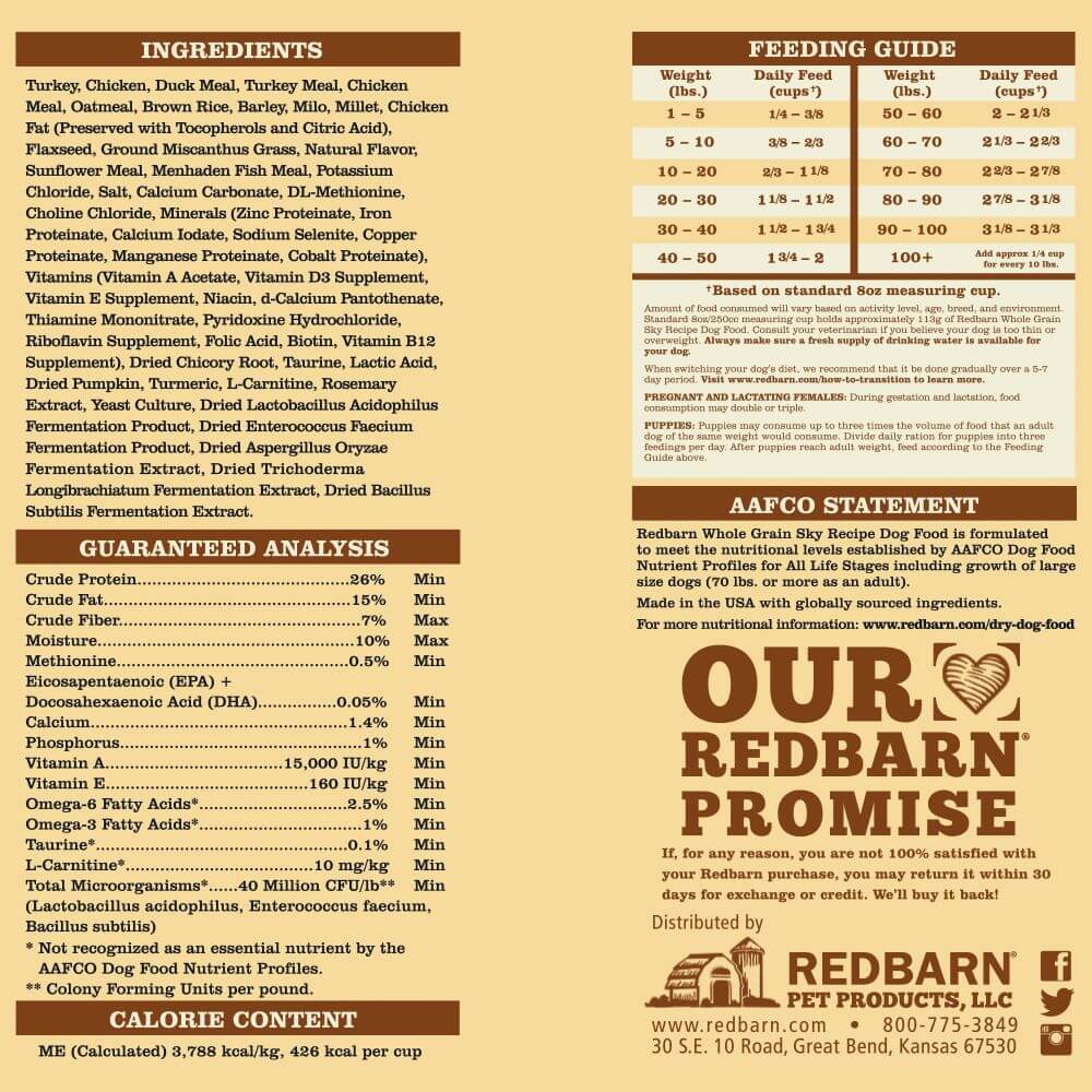 Whole Grain Sky Recipe Dog Food