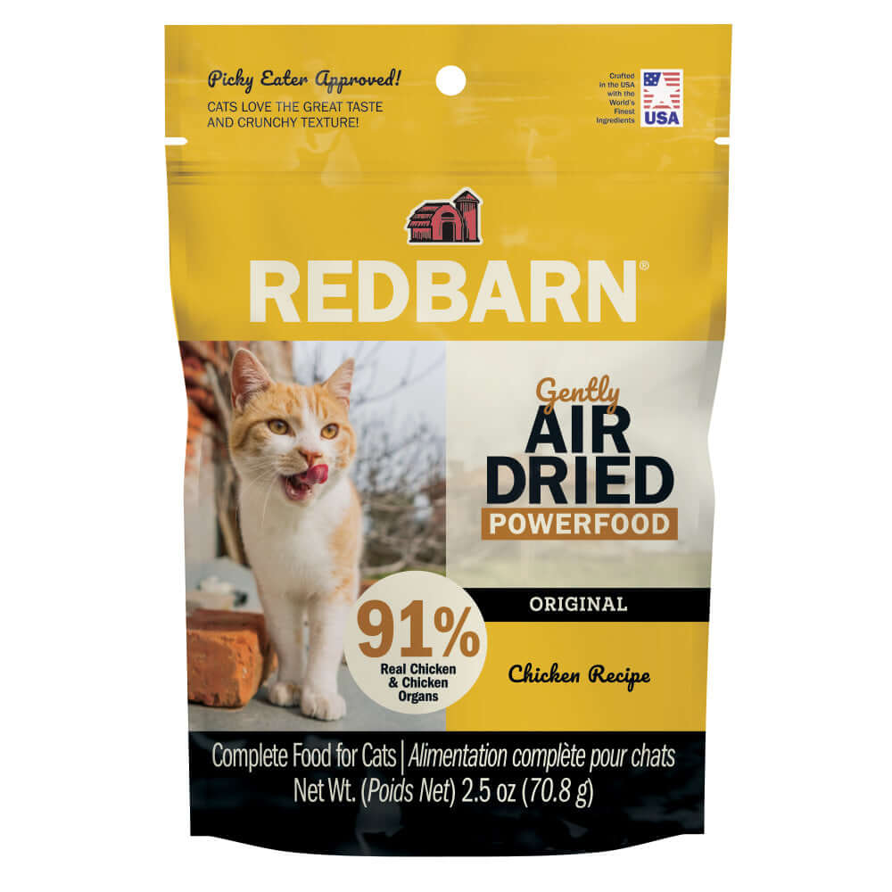 Cover image of the Redbarn Cat Air Dried Powerfood Chicken Recipe - 2.5oz Bag