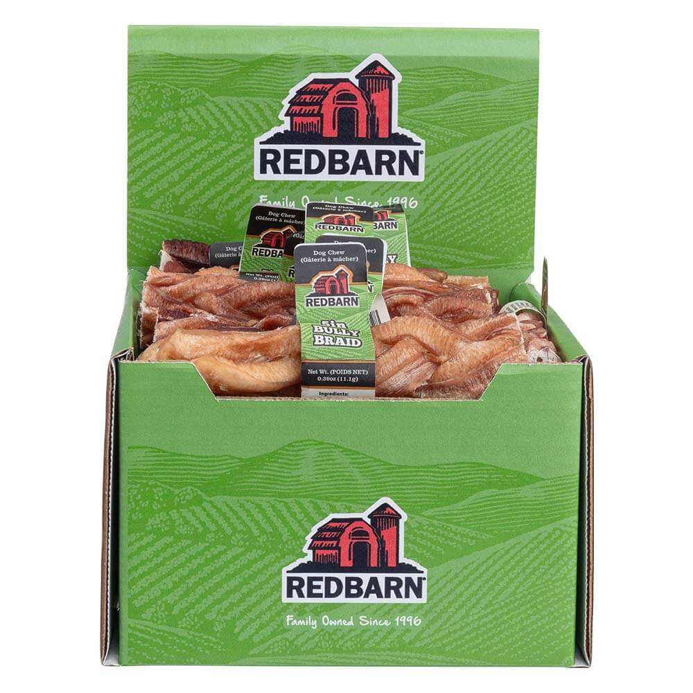 Redbarn Braided Bully Stick - Case