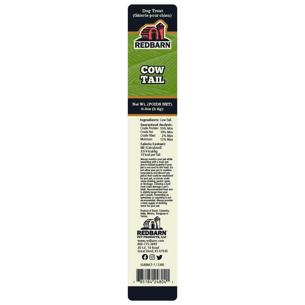 Redbarn Cow Tail - Safety Warning Label