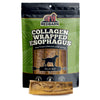 Product image of the Redbarn Collagen Wrapped Esophagus Slice in a Green and black product bag.