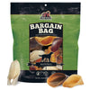 Redbarn Bargain Bag dog treats packaging with treats displayed in front