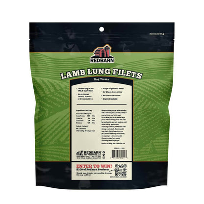 Redbarn Lamb Lung Filets - Back cover