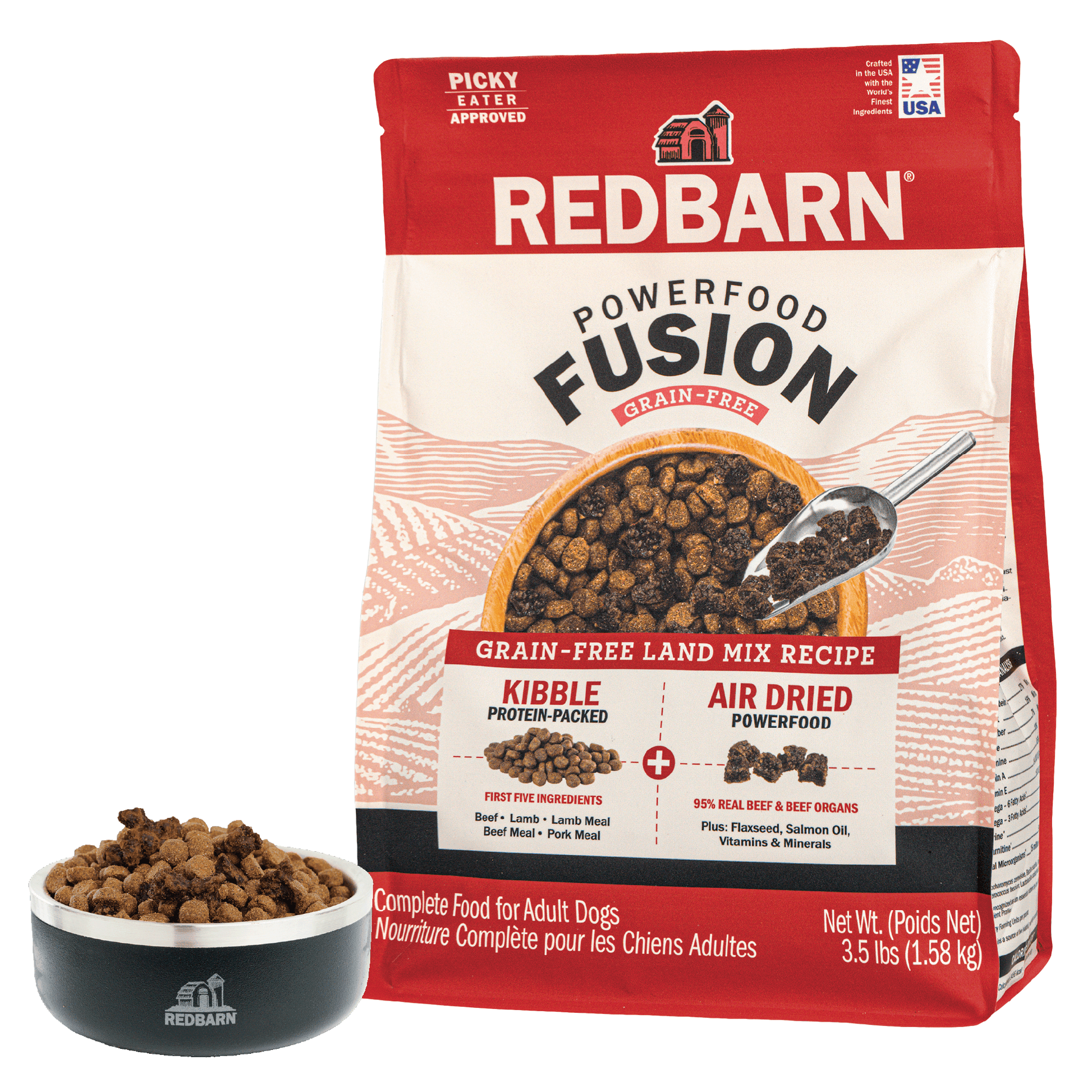 Cover Image of Powerfood Fusion Grain-Free Land Mix Recipe  - 3.5lbs Bag