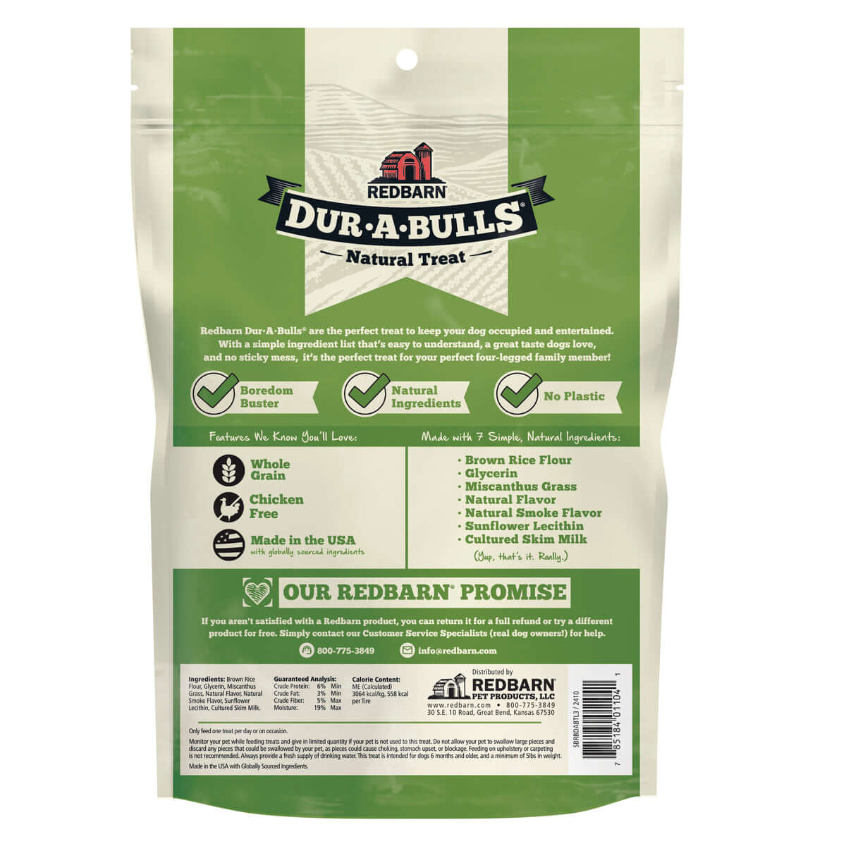 Ingredients, Guaranteed Analysis & Feeding Instructions