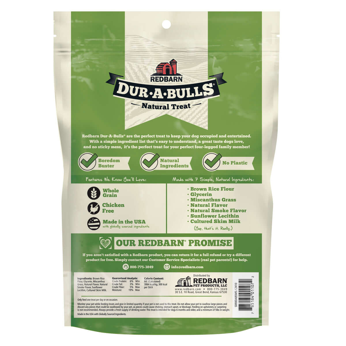 Ingredients, Guaranteed Analysis & Feeding Instructions