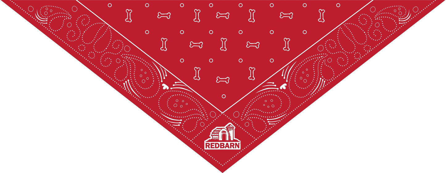 Redbarn Good Dog Reversable Bandana Side 2 featuring a Redbarn Logo
