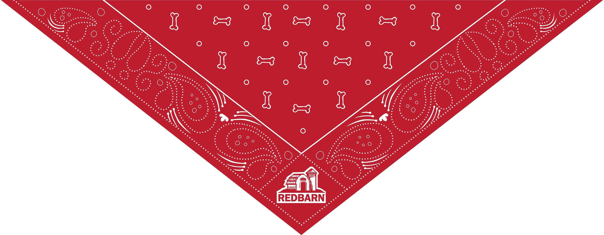 Redbarn Good Dog Reversable Bandana Side 2 featuring a Redbarn Logo