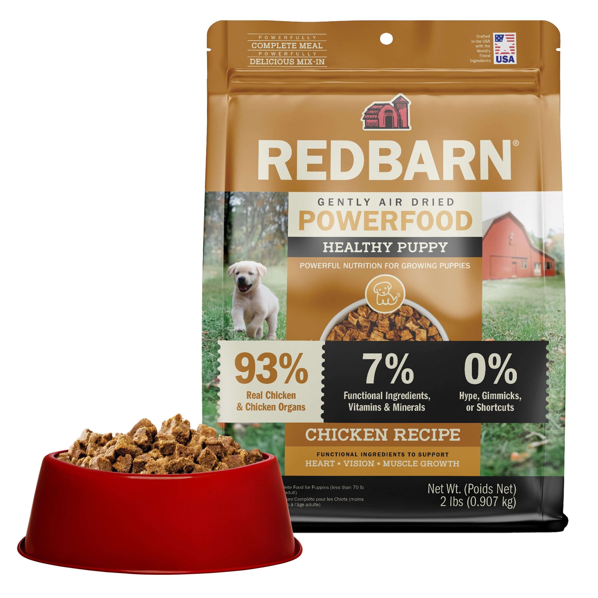 Redbarn Air Dried Powerfood Healthy Puppy Chicken Recipe Dry Dog Food