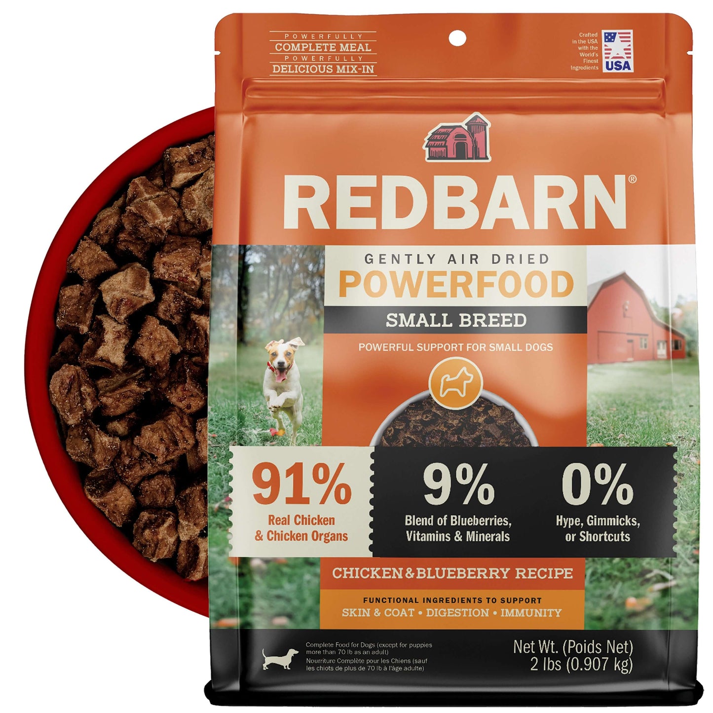 Air Dried Powerfood Small Breed Chicken & Blueberry Recipe