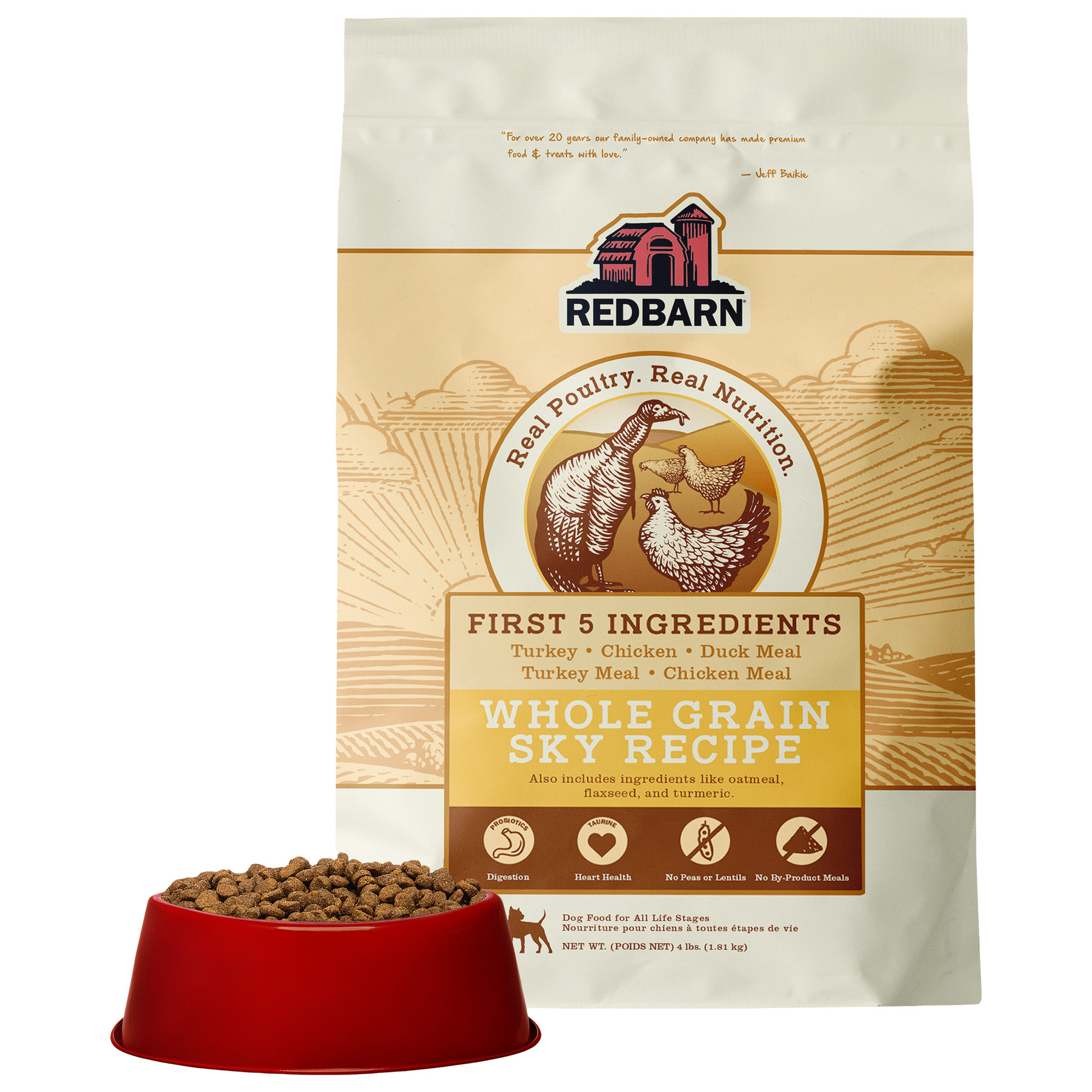 Redbarn First-Five Kibble Whole Grain Sky Recipe Dry Dog Food