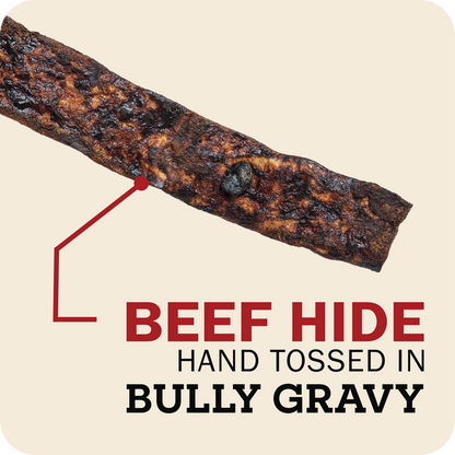 Redbarn Bully Slicewith 'Bully Gravy' text on a beige background