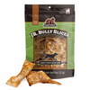 Redbarn Jr. Bully Slices dog treat package with two treats in front on a white background