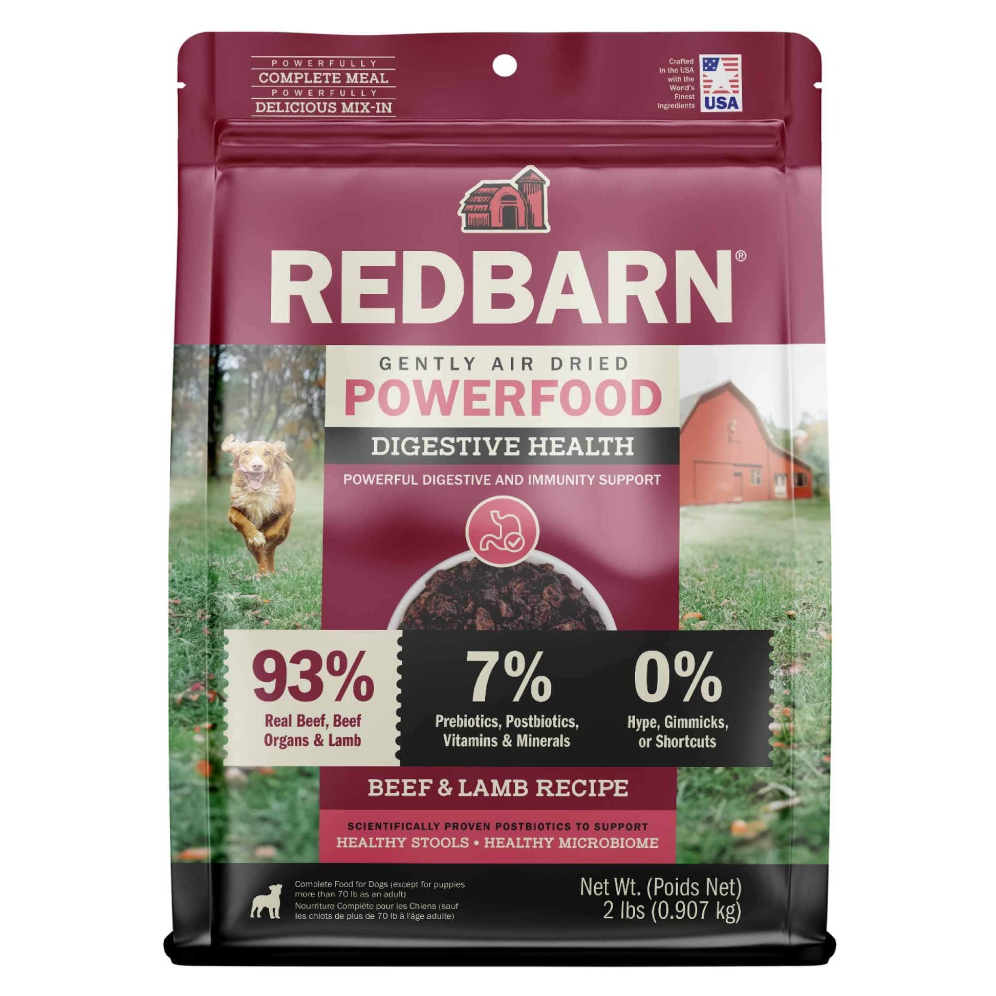 Redbarn Air Dried Powerfood Digestive Health Beef & Lamb Recipe Dry Dog Food