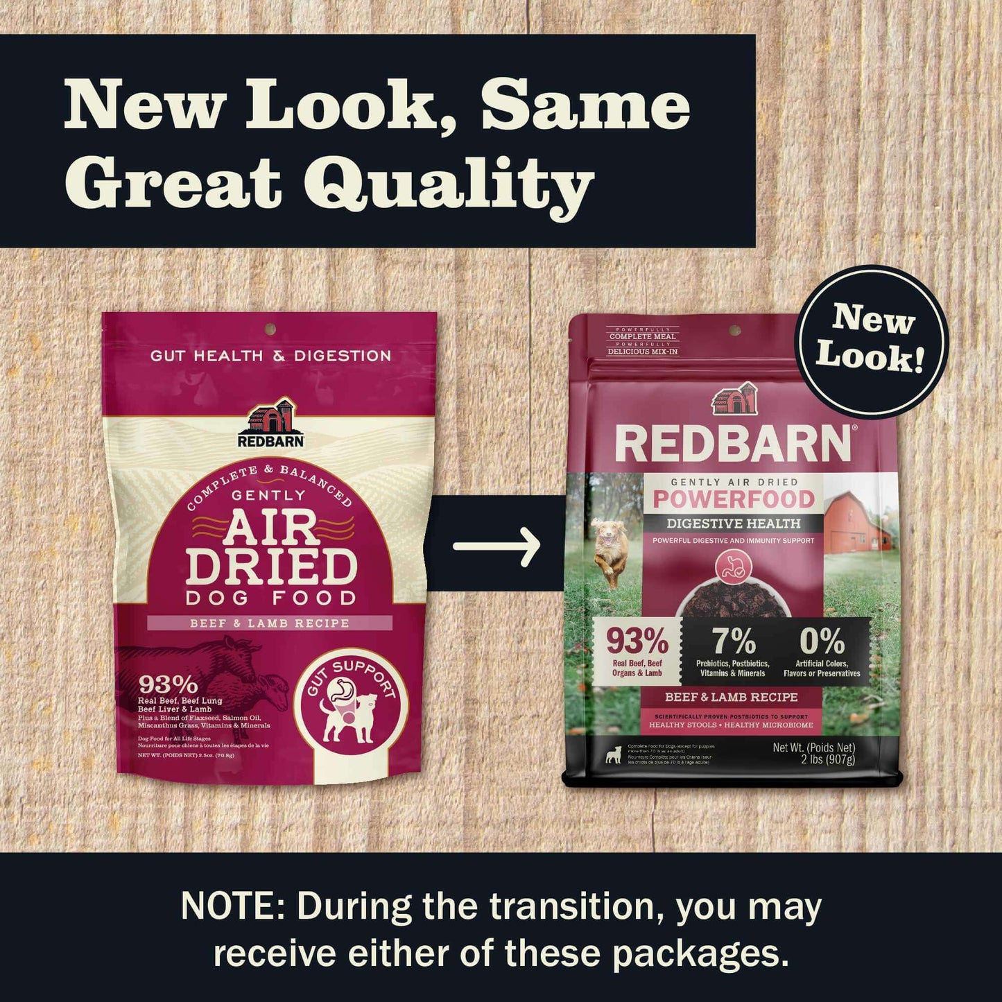 New Look, Same Great Quality