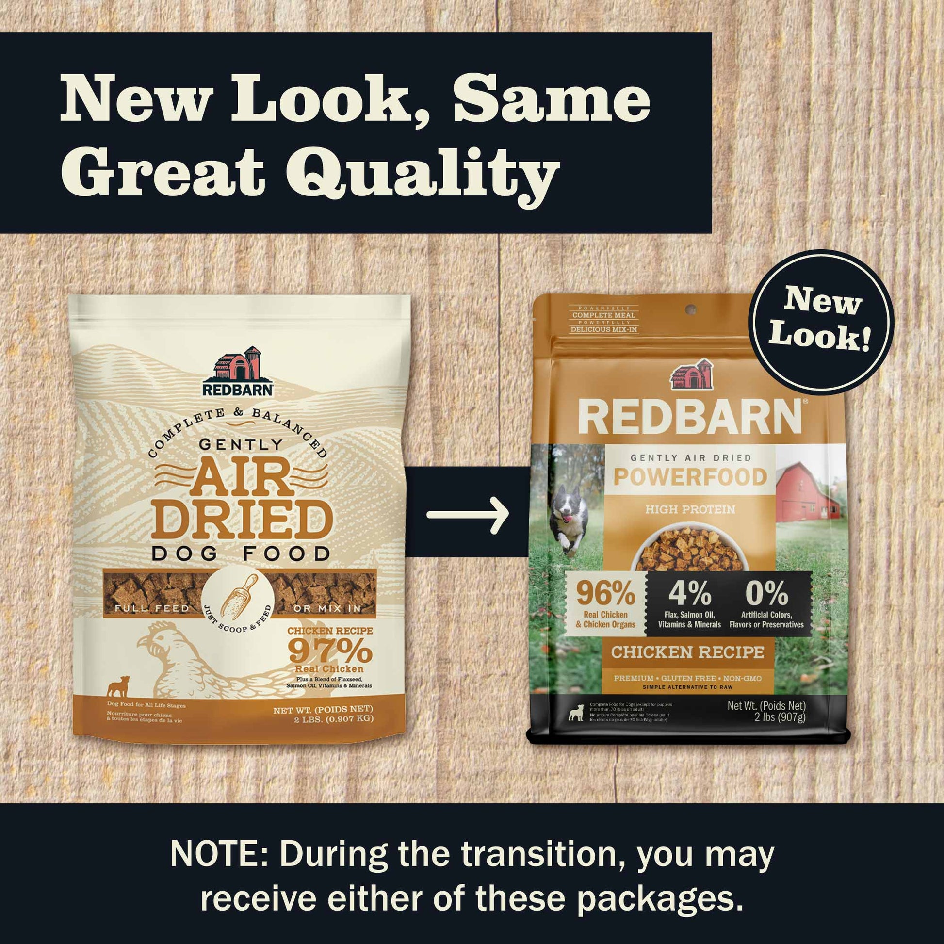 New Look, Same Great Quality
