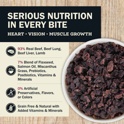 Serious Nutrition In Every Bite Heart . Vision . Muscle Growth