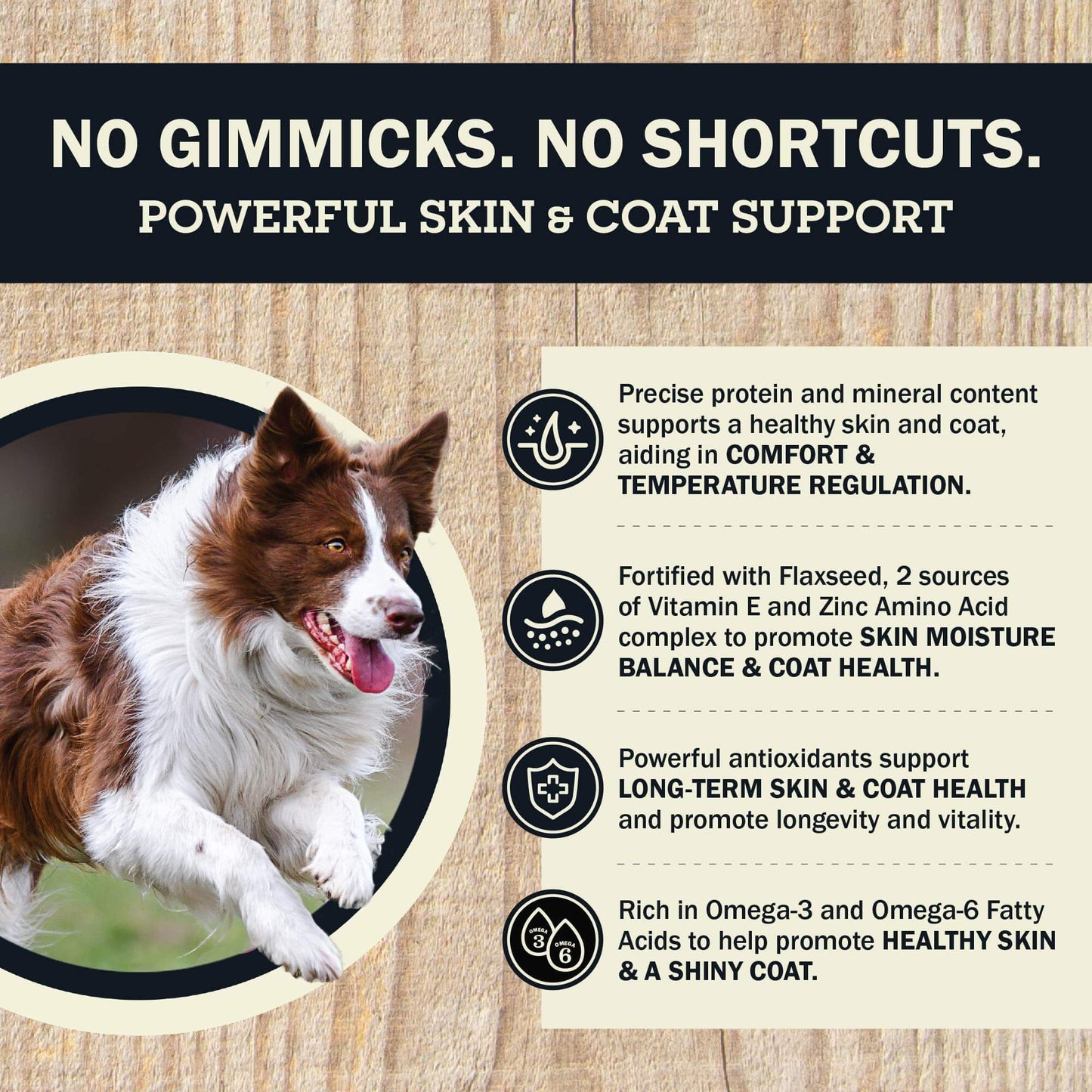 No Gimmicks. No Shortcuts. Powerful Skin S Coat Support