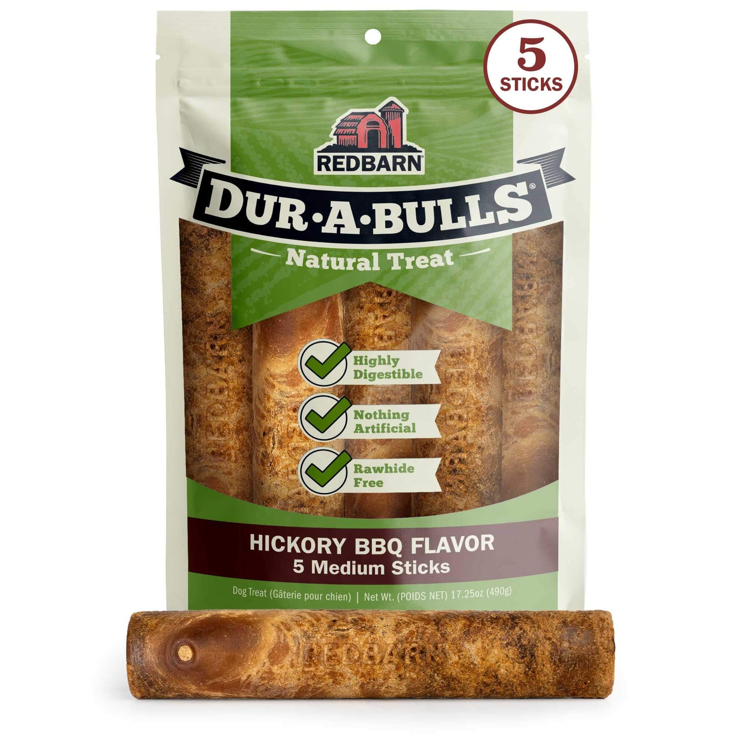 Cover Image of Redbarn Dur-A-Bulls - Medium 5 Stick Pack