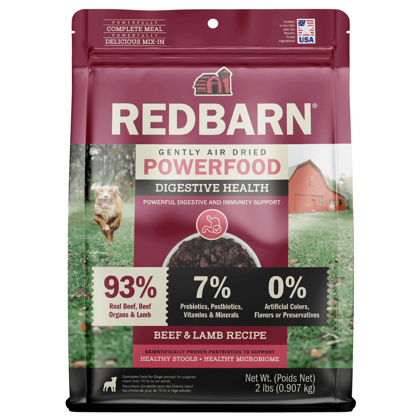 Cover Image of Redbarn Air Dried Powerfood Digestive Health Beef & Lamb Recipe