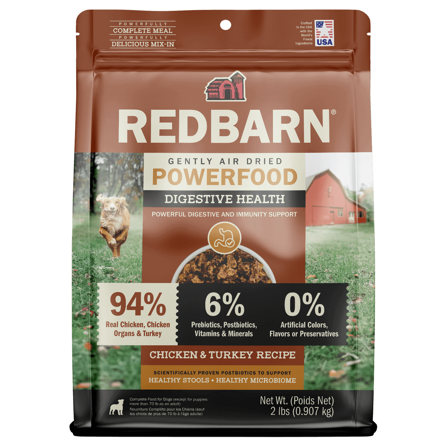 Cover Image of Redbarn Air Dried Powerfood Digestive Health Chicken & Turkey Recipe