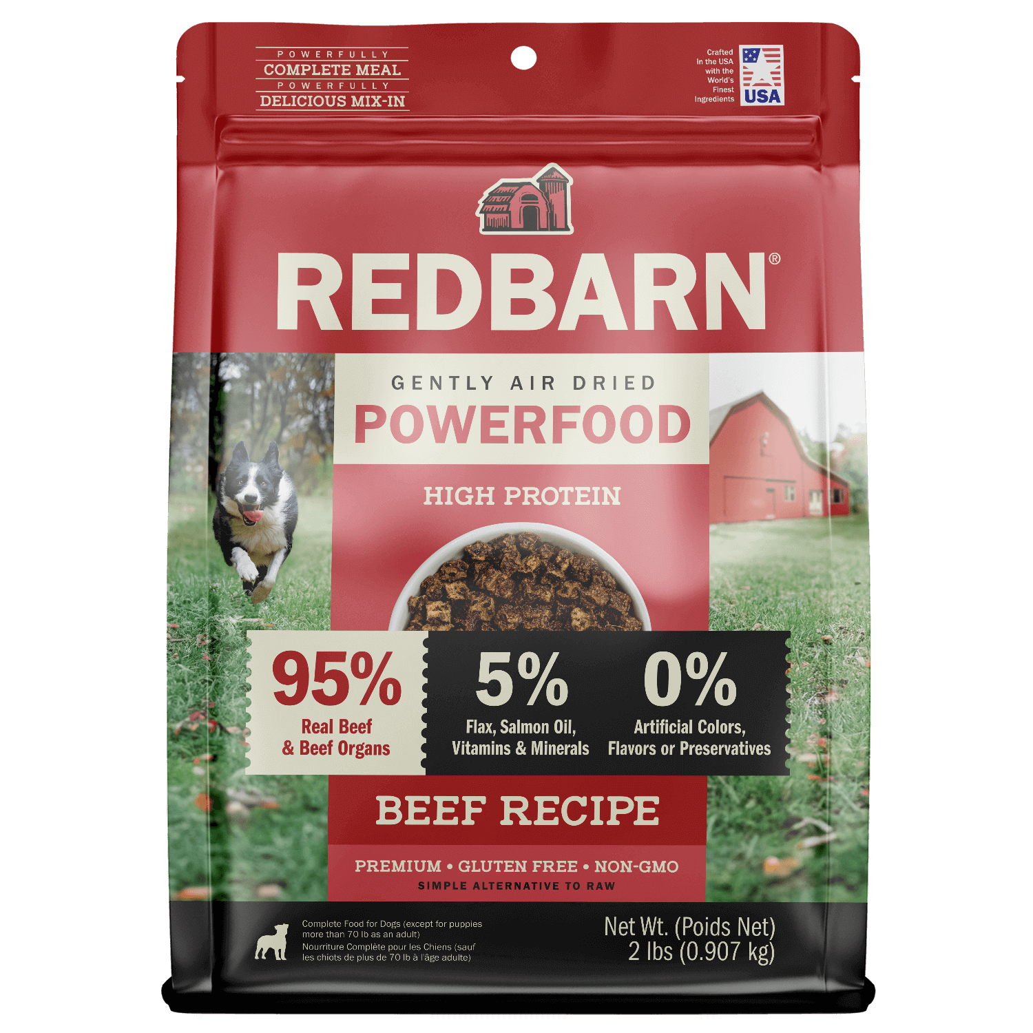 Cover Image of Redbarn Air Dried Powerfood High Protein Beef Recipe
