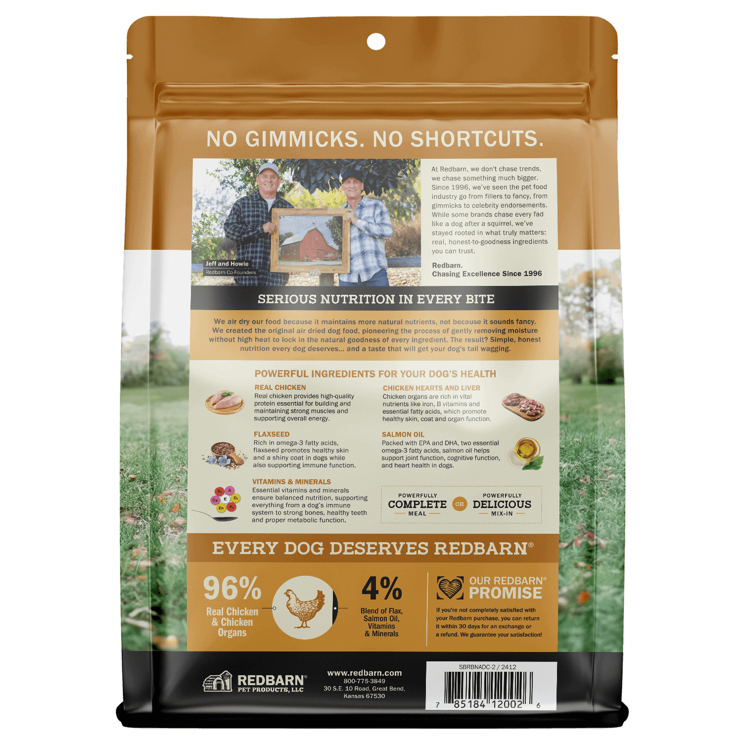Ingredients, Guaranteed Analysis & Feeding Instructions