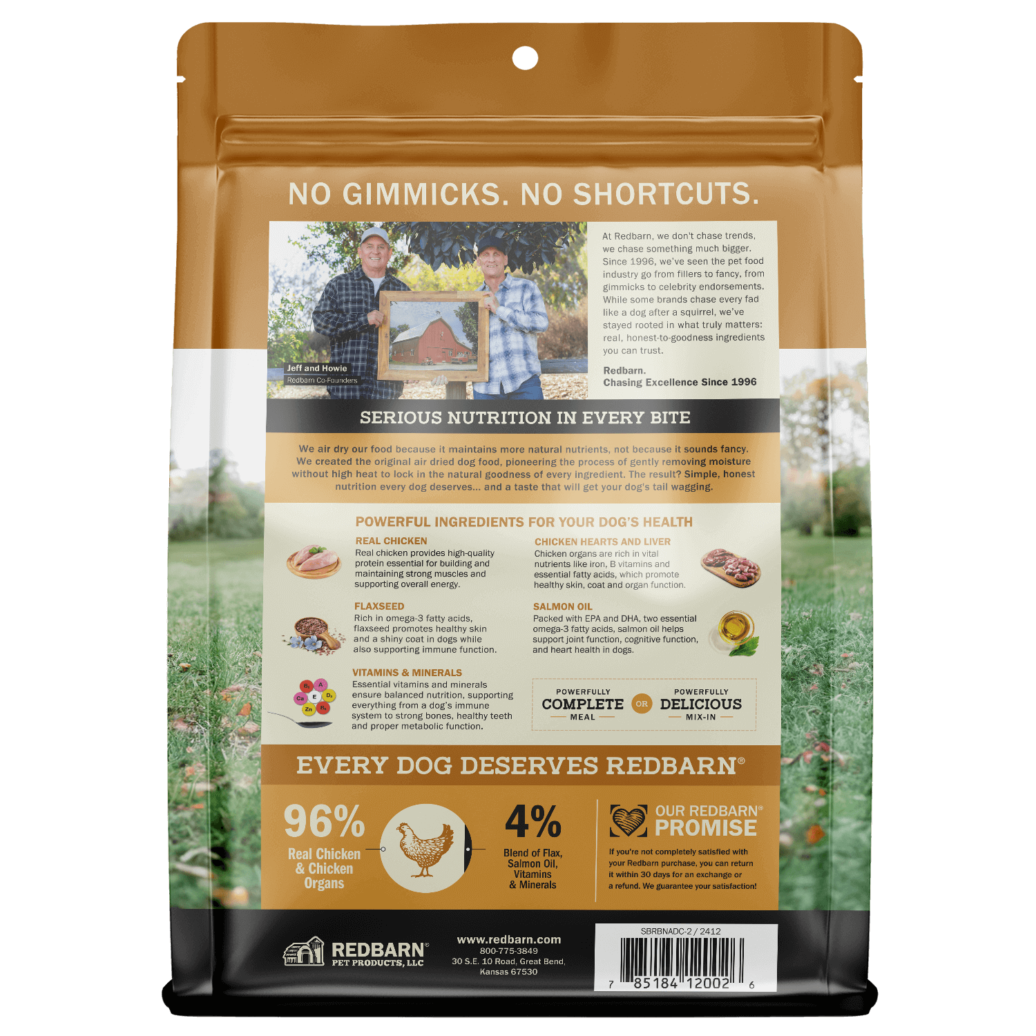 Ingredients, Guaranteed Analysis & Feeding Instructions