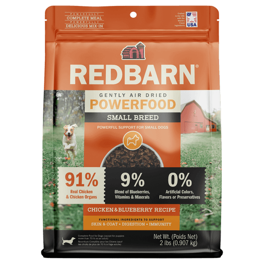 Cover Image of Redbarn Air Dried Powerfood Small Breed Chicken & Blueberry Recipe