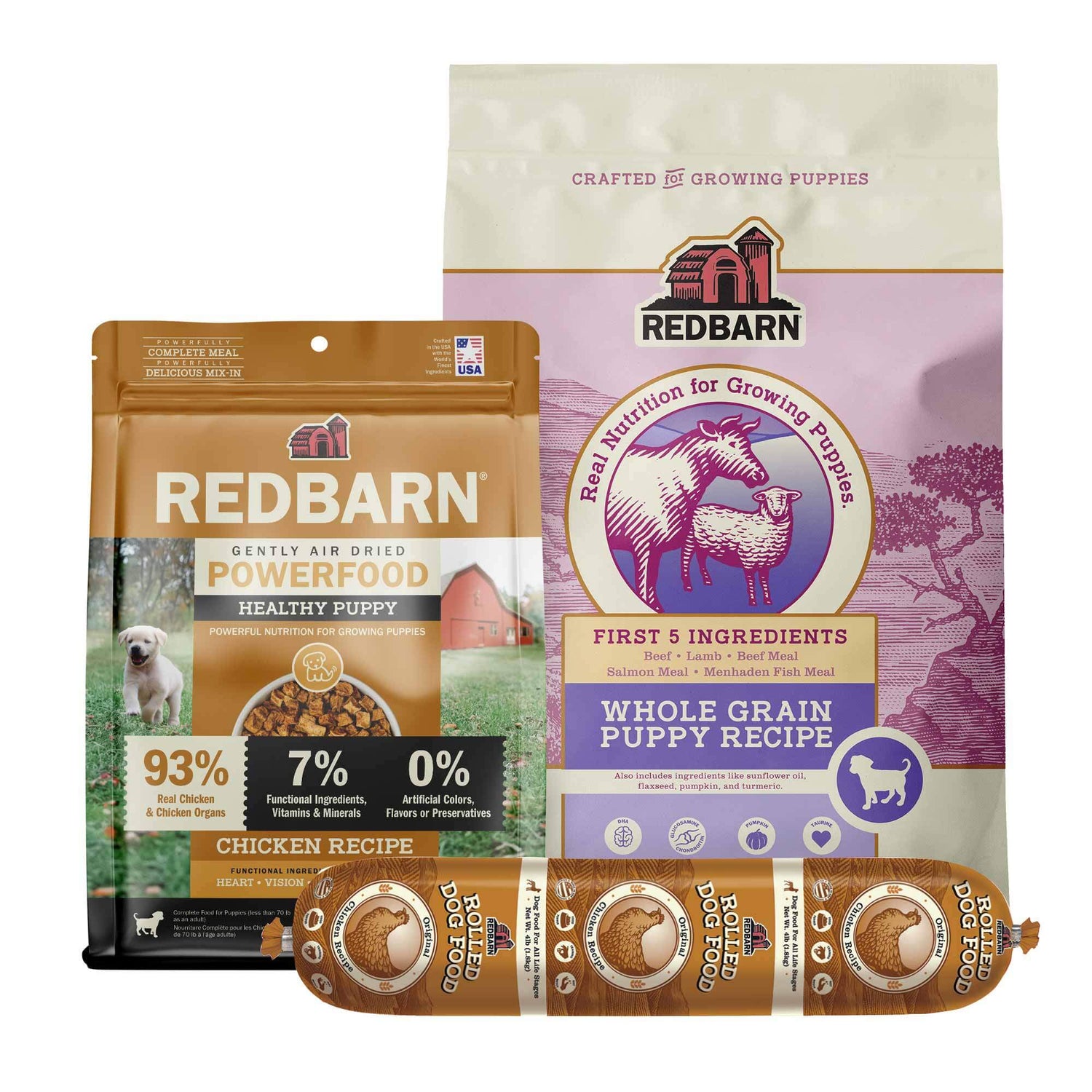 Cover Image of the Redbarn Puppy Food Value Pack - Whole Grain